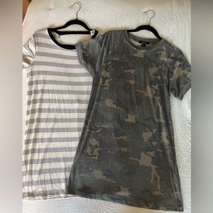 T SHIRT DRESS BUNDLE (small/medium, wet seat & F21)